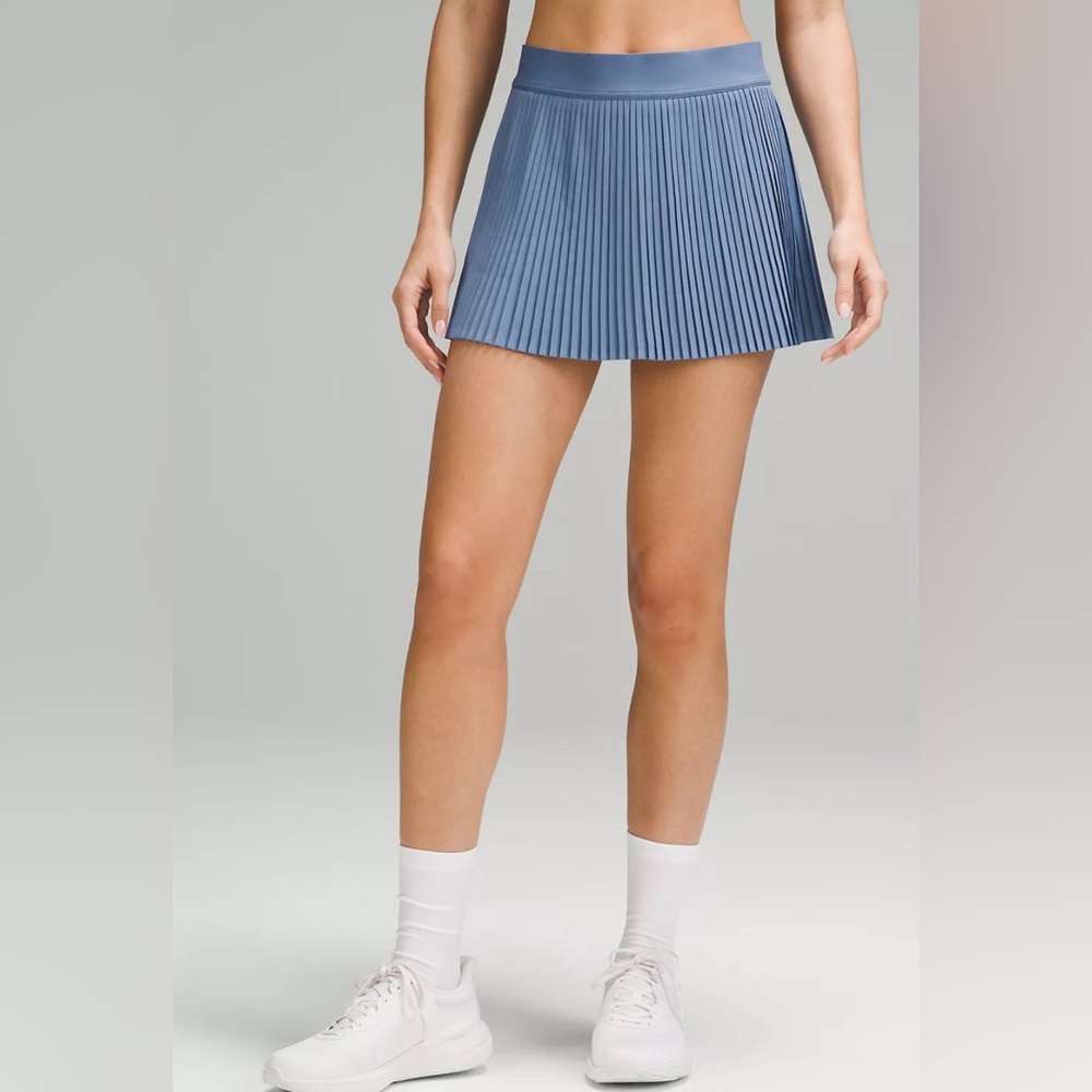 🆕Lululemon🍋Varsity High-Rise Pleated Tennis Skirt Trending Colour Oasis Blue